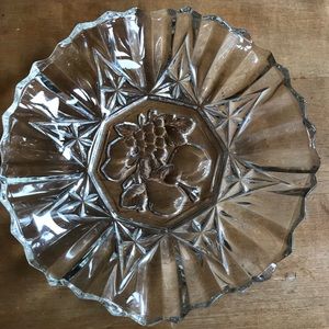 {VINTAGE} candy dish clear cute organize old